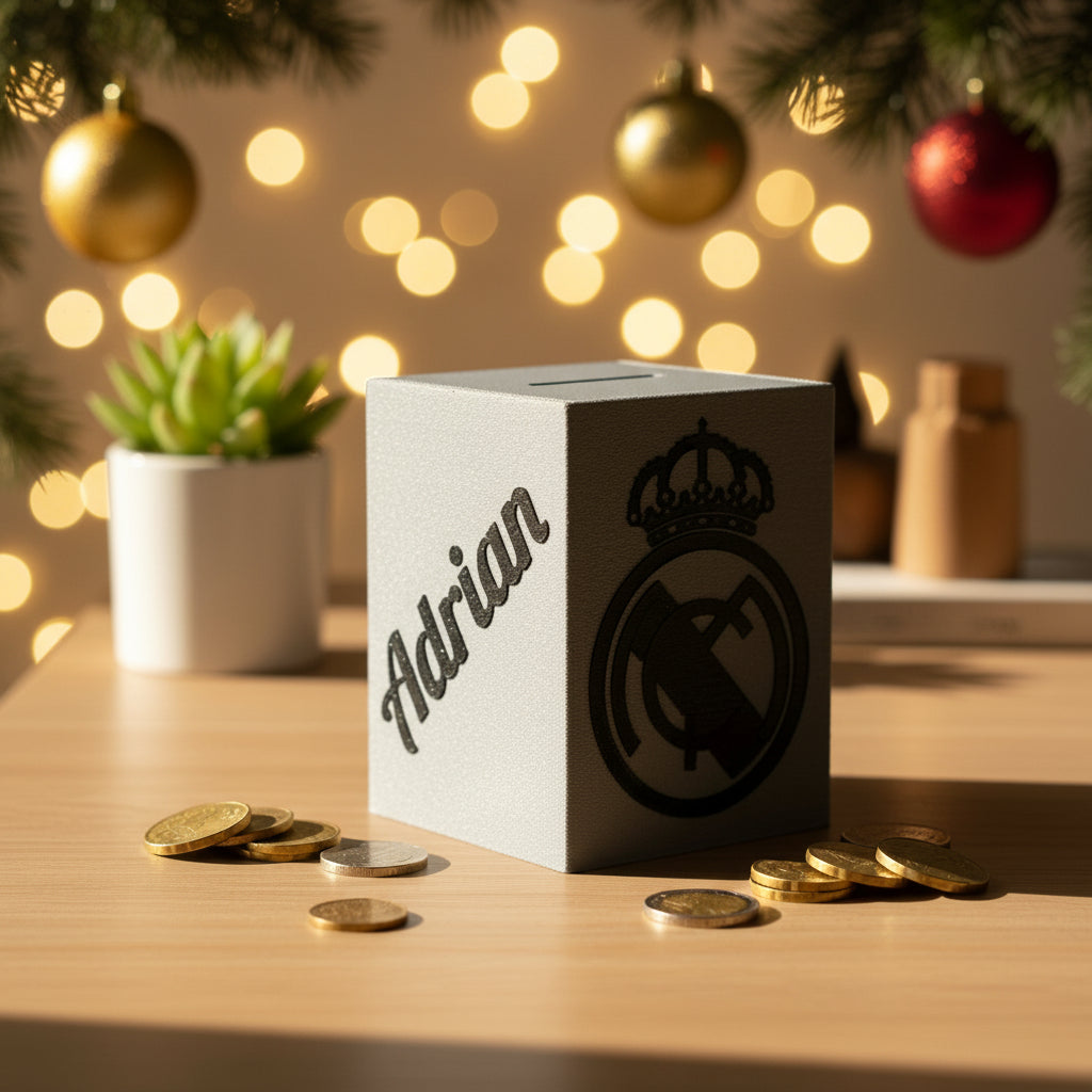 ⚽ Personalisierte Fußball-Spardose – mit Name, Spieler & Klub