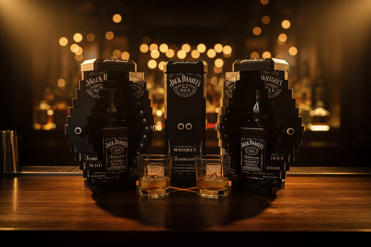 🥃 Premium Geschenkbox für Jack Daniel's – optional mit Beleuchtung & Personalisierung