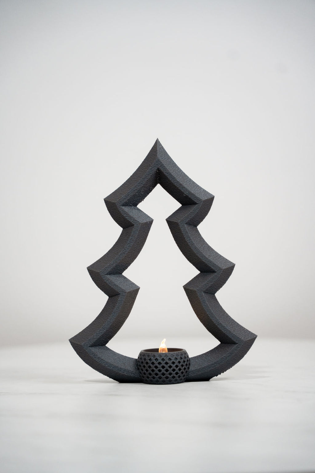 Weihnachtsbaum-Teelichthalter – Warmweiß & Kaltweiß LED – Nachhaltige Weihnachtsdeko