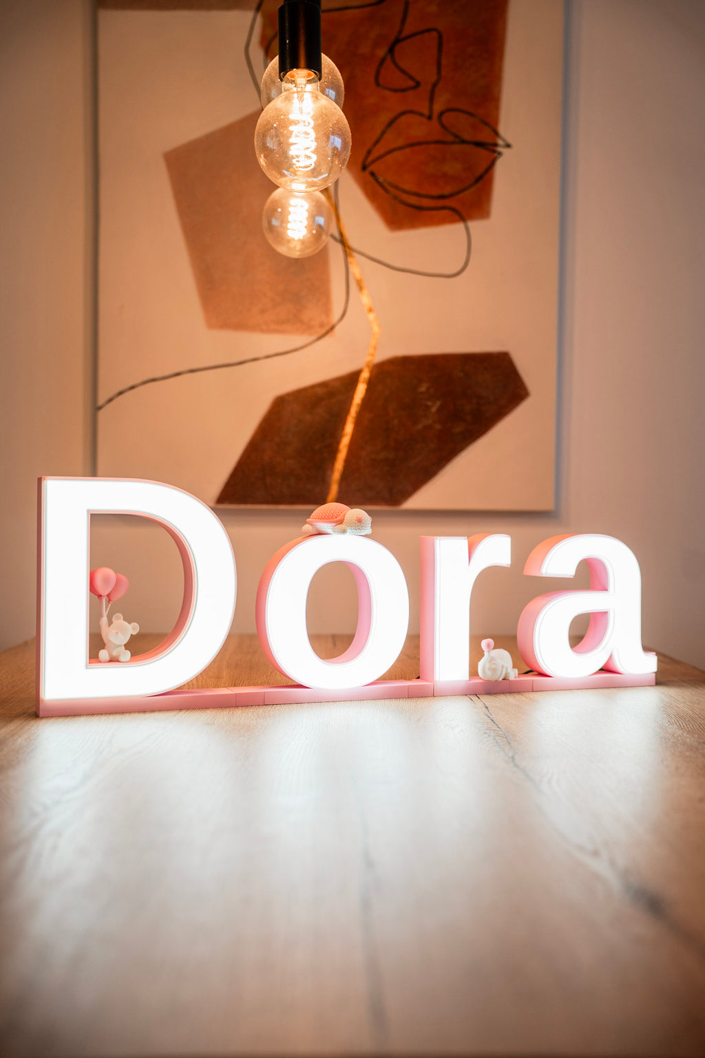 Personalisierte LED-Namensleuchte