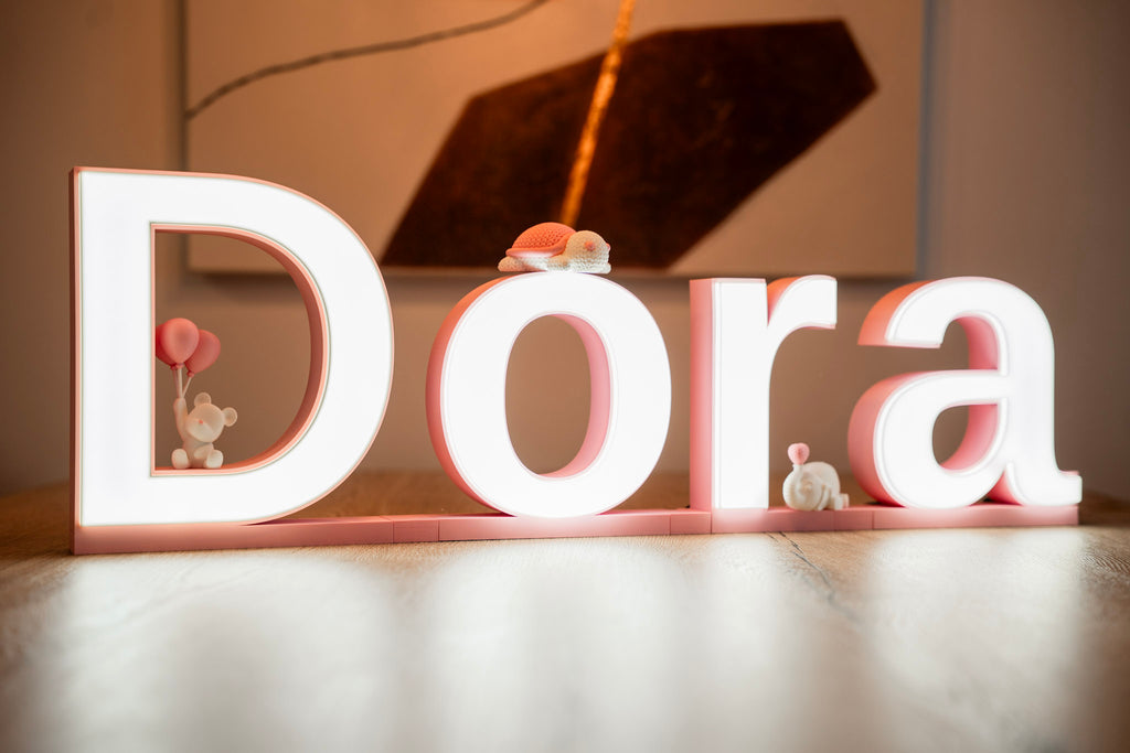 Personalisierte LED-Namensleuchte