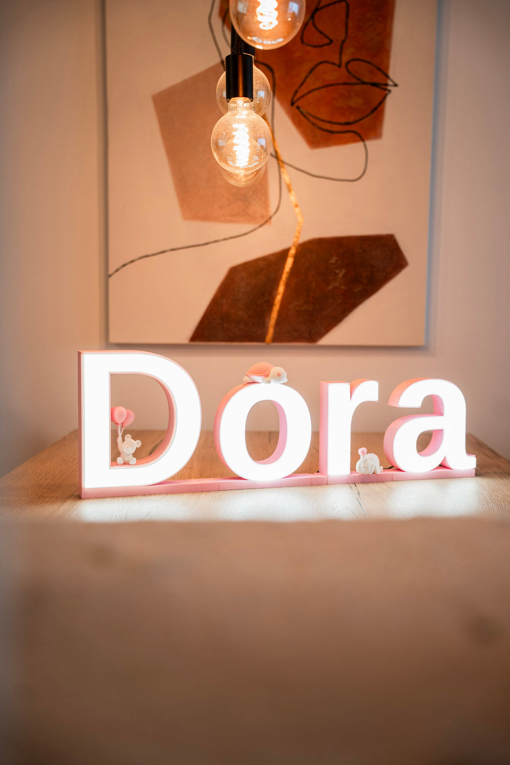 Personalisierte LED-Namensleuchte