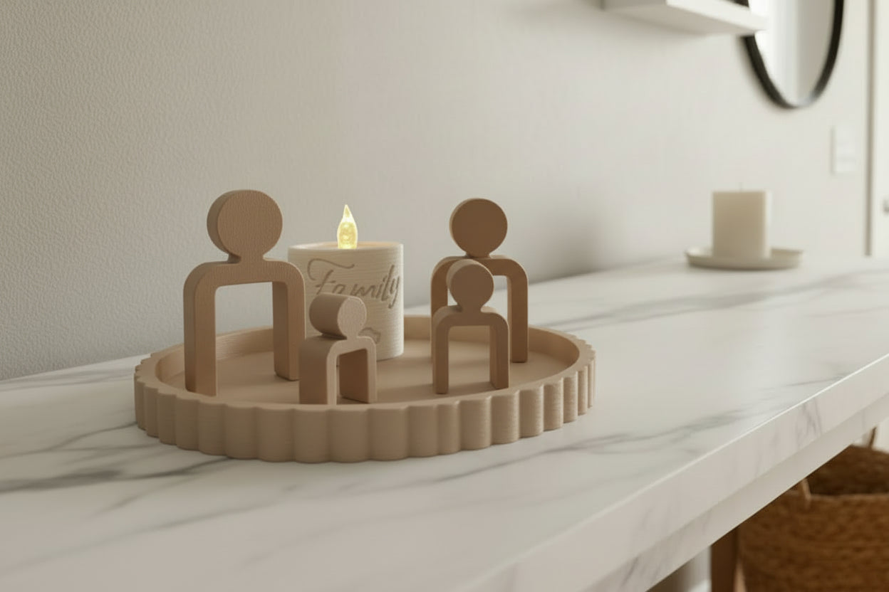 👨‍👩‍👧‍👦 Moderne Lichtdekoration -  Familie