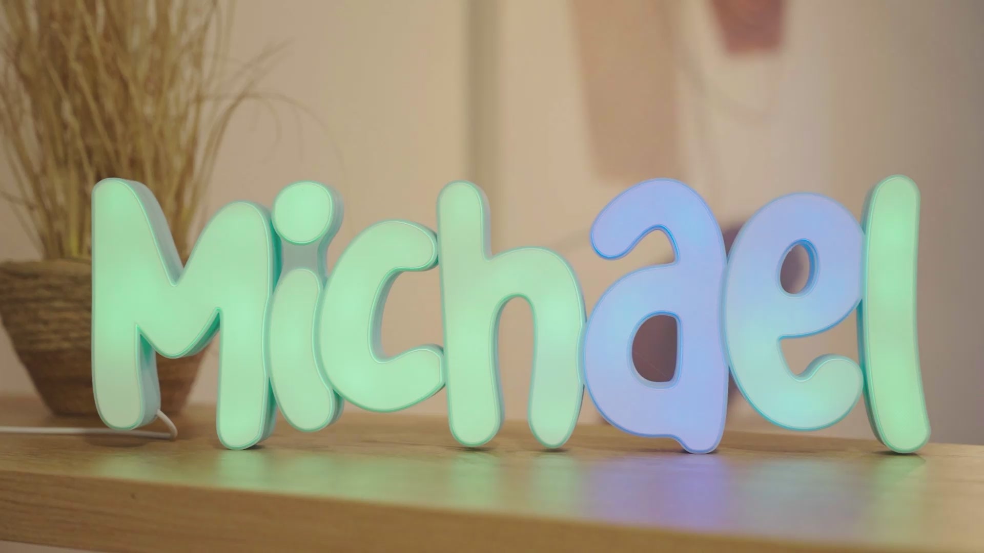 ✨ LED Namensschriftzug Groß- und Kleinbuchstaben – Individuelle Leuchtbuchstaben fürs Kinderzimmer